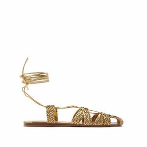 Zara woven flat fisherman sandals